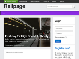 'railpage.com.au' screenshot