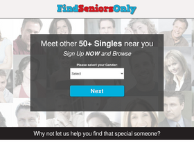 'findseniorsonly.com' screenshot