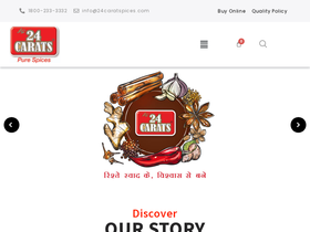 24caratspices.com homepage screenshot