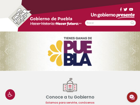 'planeader.puebla.gob.mx' screenshot