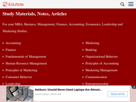 'iedunote.com' screenshot