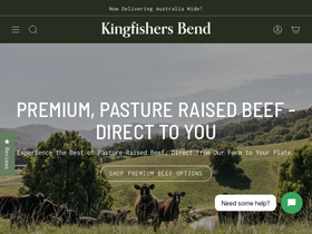 Kingfishers Bend Farm homepage screenshot