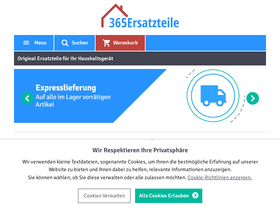 '365ersatzteile.de' screenshot