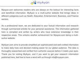'myayan.com' screenshot