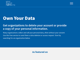 'yourdigitalrights.org' screenshot