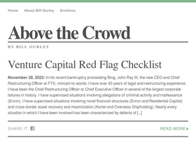 'abovethecrowd.com' screenshot