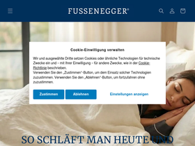 fussenegger.com homepage screenshot