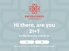 'enlighteneddispensary.com' screenshot