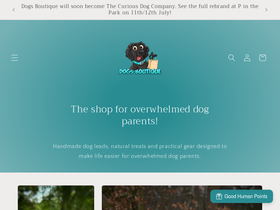 dogsboutique.co.uk homepage screenshot