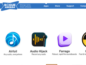 'rogueamoeba.com' screenshot