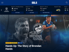 'parraeels.com.au' screenshot