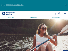 'universityhealthsystem.com' screenshot