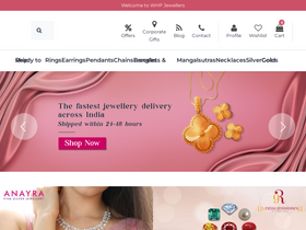 'whpjewellers.in' screenshot
