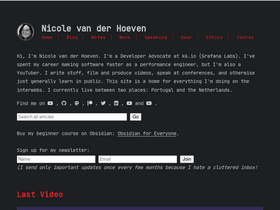 'nicolevanderhoeven.com' screenshot
