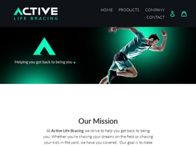 activelifebracing.com homepage screenshot