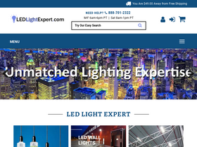 'ledlightexpert.com' screenshot
