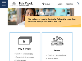 'fairwork.gov.au' screenshot