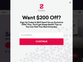 'zomasleep.com' screenshot