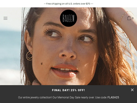 'shopbaleen.com' screenshot