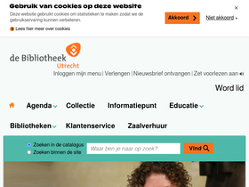 'bibliotheekutrecht.nl' screenshot