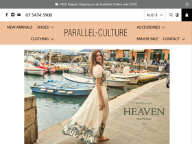 parallelculture.com.au homepage screenshot