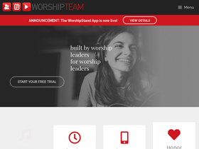 'worshipteam.com' screenshot