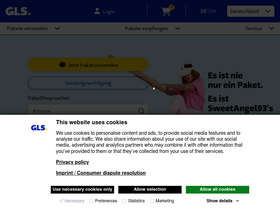 'gls-one.de' screenshot