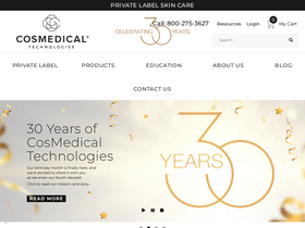 Cosmedicaltechnologies.com homepage screenshot