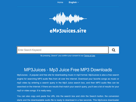 'emp3juices.site' screenshot