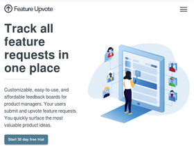 'featureupvote.com' screenshot