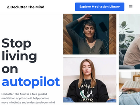 'declutterthemind.com' screenshot