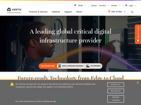 'vertiv.com' screenshot
