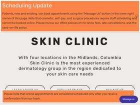 'columbiaskinclinic.com' screenshot