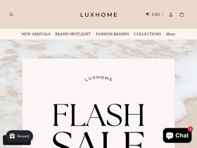 shopluxhome.com homepage screenshot