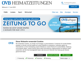 'ovb-heimatzeitungen.de' screenshot