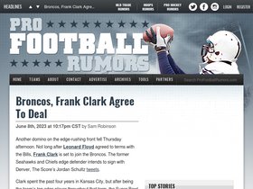 'profootballrumors.com' screenshot