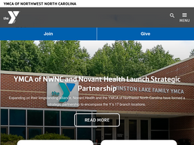 'ymcanwnc.org' screenshot