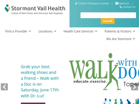 'stormontvail.org' screenshot