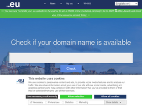 'eurid.eu' screenshot