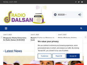 'radiodalsan.com' screenshot