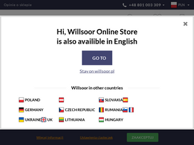 'willsoor.pl' screenshot