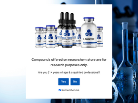 'researchem.store' screenshot