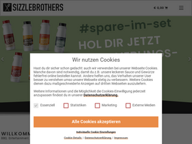'sizzlebrothers.de' screenshot