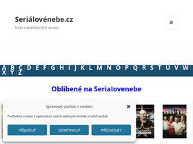 'serialovenebe.cz' screenshot