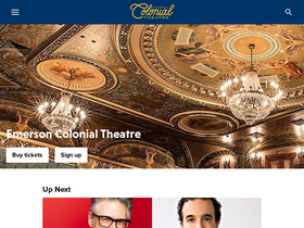 'emersoncolonialtheatre.com' screenshot
