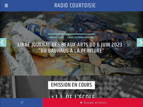 'radiocourtoisie.fr' screenshot