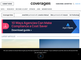 'coverager.com' screenshot