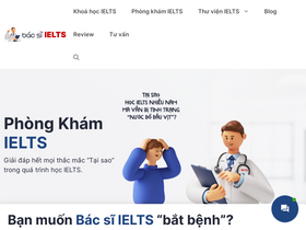 'bacsiielts.vn' screenshot