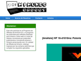 'mimundogadget.com' screenshot