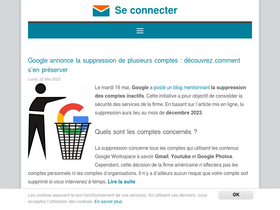'seconnecter.org' screenshot